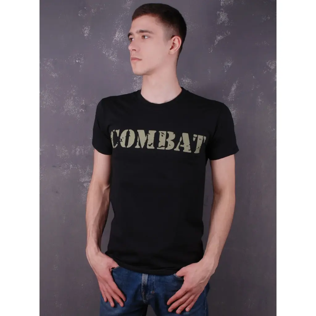 Футболка Combat Records Logo чорна