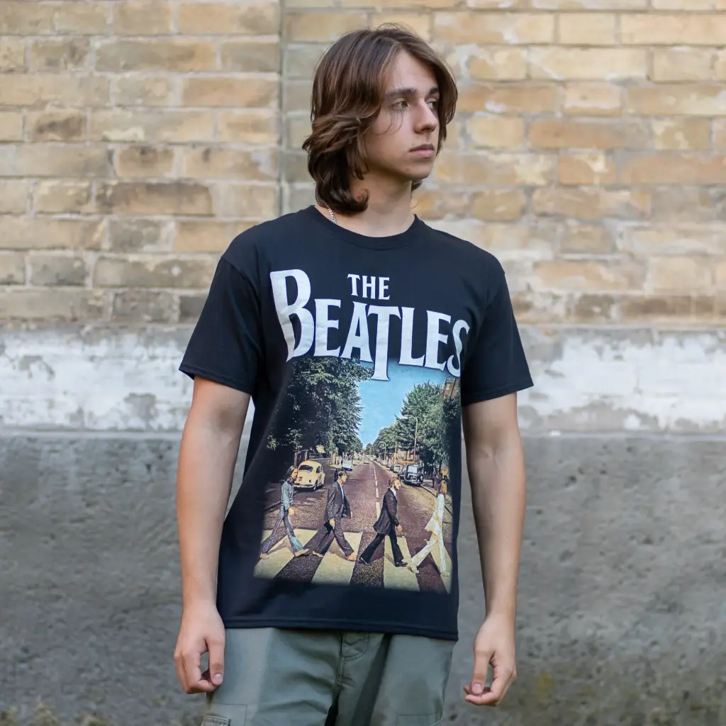 Футболка The Beatles - Abbey Road чорна