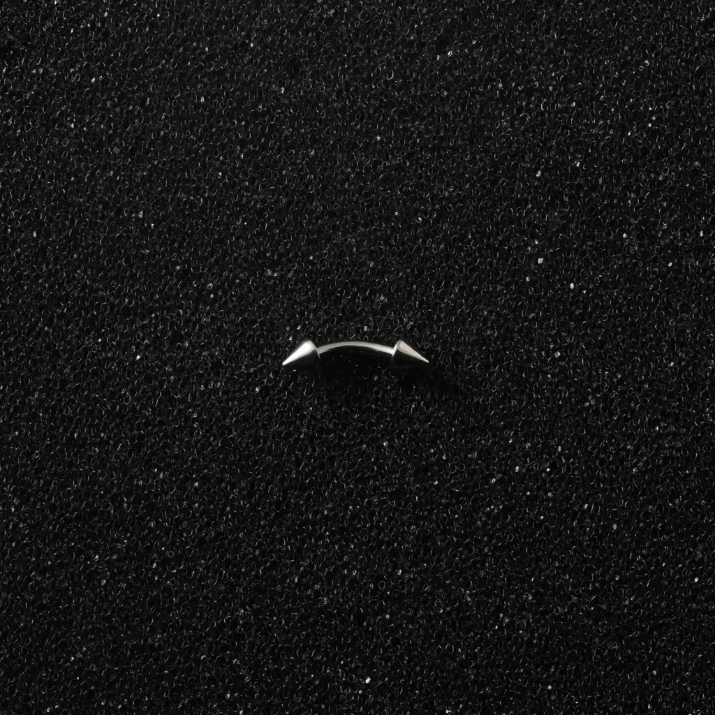 Пірсинг мікробанан з шипами Titanium 16 G