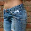 Ланцюжок на джинси з хрестами