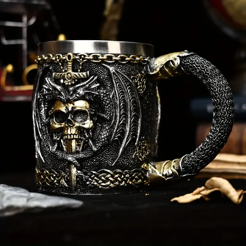 Кружка металева Дракон