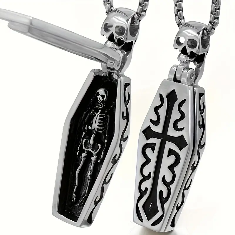 Кулон на ланцюжку Гроб Openable