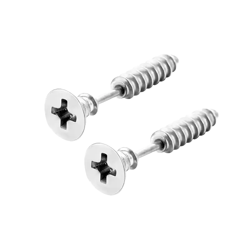 Сережки металеві Шурупи