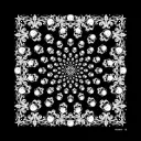 Бандана Коловорот Черепа чорна