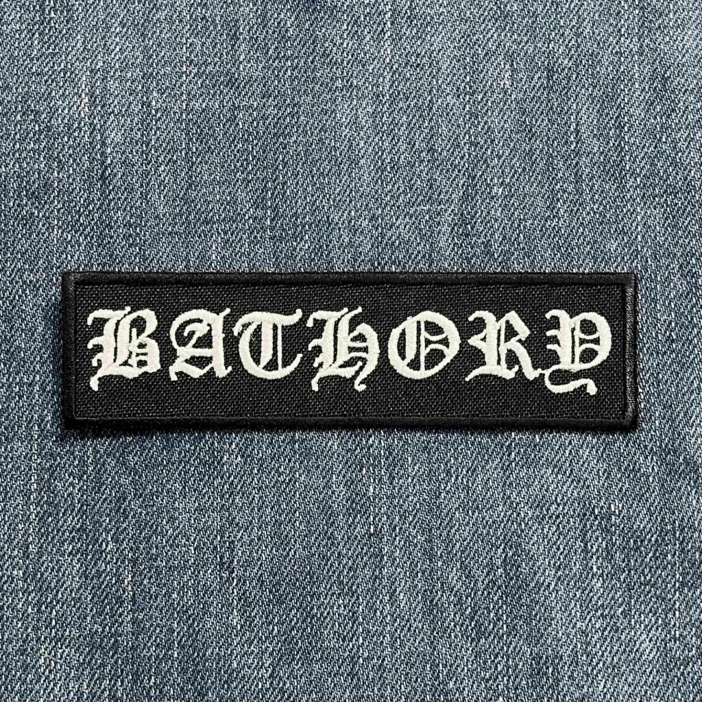 Нашивка Bathory White Logo вишита