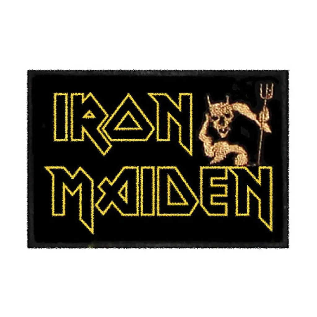Нашивка Iron Maiden з чортом вишита