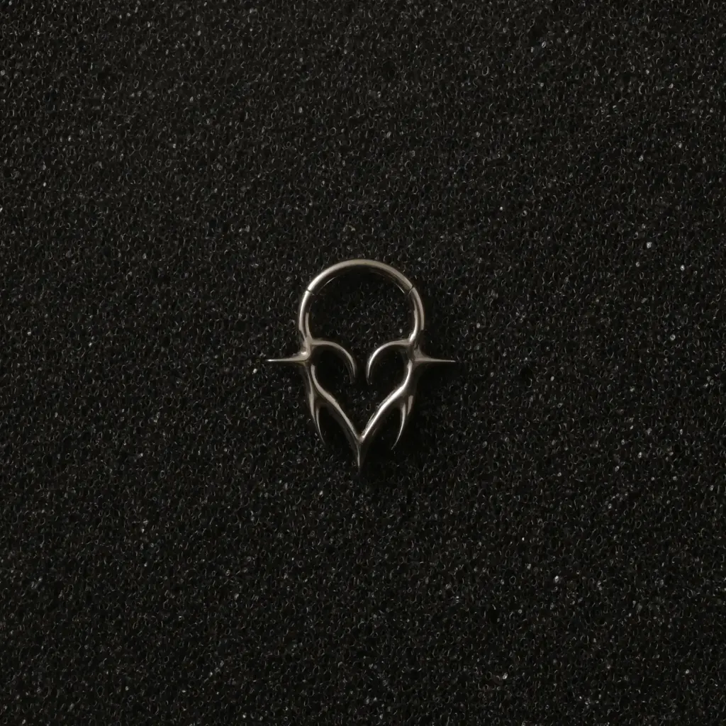 Пірсинг клікер Серце Titanium 16 G