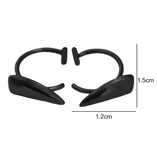 [11320] Фейк пірсинг ікла чорний