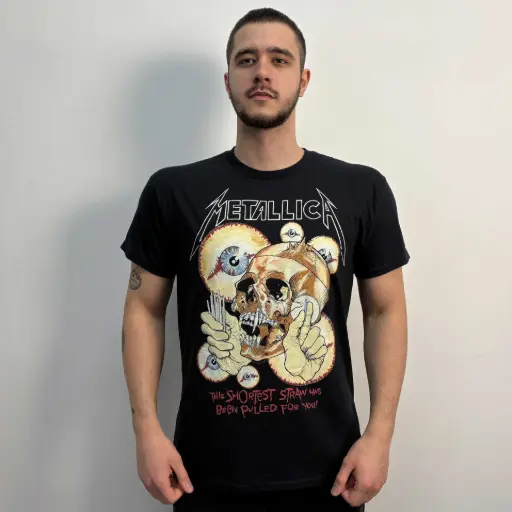 [12009] Футболка Metallica - The Shortest Straw чорна