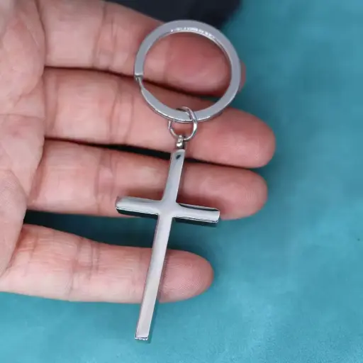 [1788] Брелок Хрест металевий