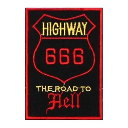 [142] Нашивка 666 Highway вишита