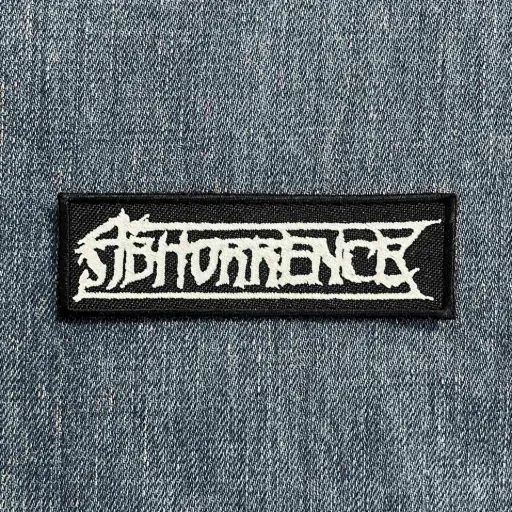 [1310] Нашивка Abhorrence White Logo вишита