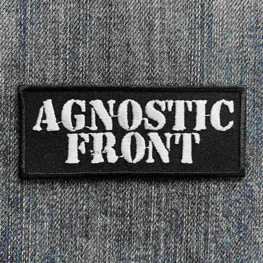 [157] Нашивка Agnostic Front White Logo вишита