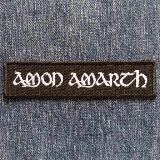 [165] Нашивка Amon Amarth White Logo вишита