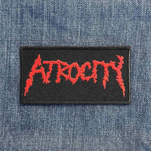 [1345] Нашивка Atrocity (USA) Red Logo вишита