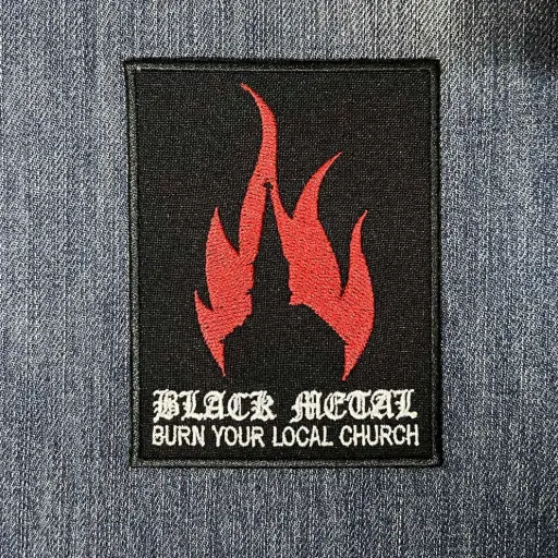 [194] Нашивка Black Metal Burn Your Local Church вишита