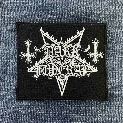 [229] Нашивка Dark Funeral White Logo вишита