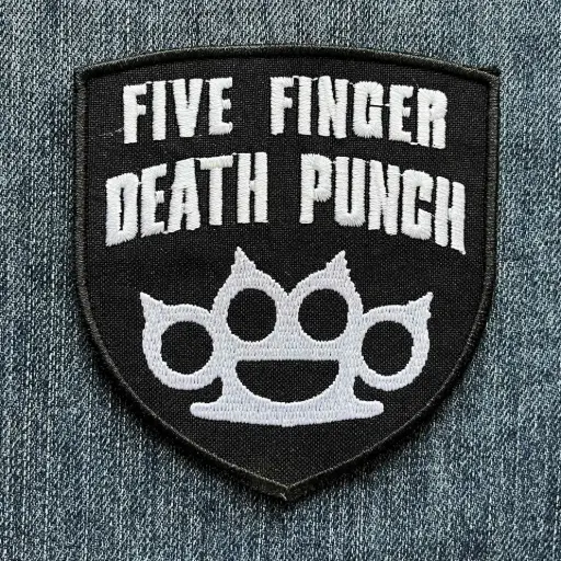 [268] Нашивка Five Finger Death Punch White Logo вишита