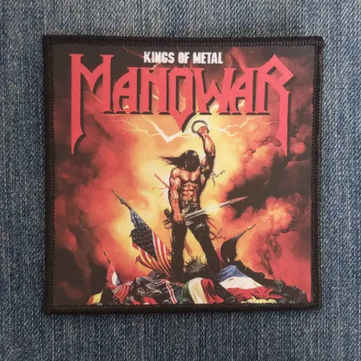 [1747] Нашивка Manowar - Kings Of Metal друкована