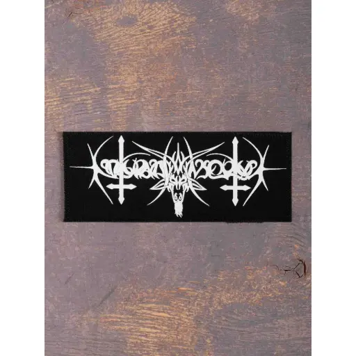 [396] Нашивка Nokturnal Mortum - Goat Horns Logo катана