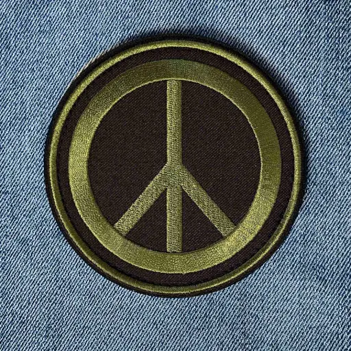 [1409] Нашивка Пацифік олівкова вишита кругла на липучці