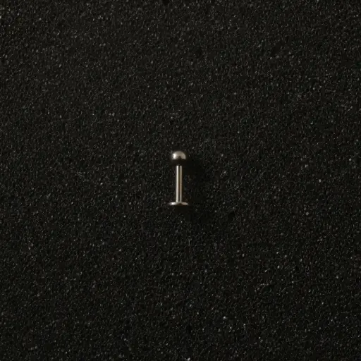 [1766] Пірсинг лабрет з кулькою Titanium 16 G