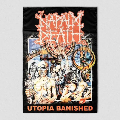 [886] Прапор Napalm Death - Utopia Banished