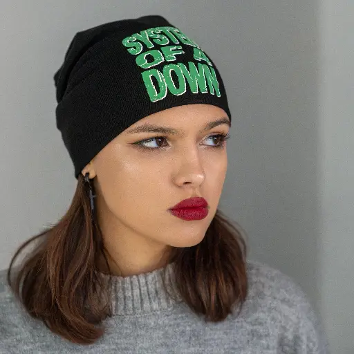 [753] Шапка біні System Of A Down катана чорна