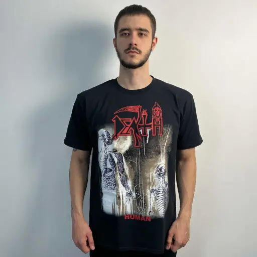 [11492] Футболка Death - Human чорна