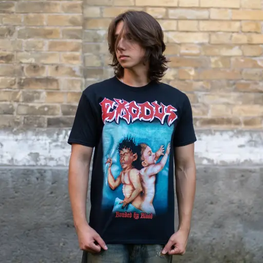 [10113] Футболка Exodus - Bonded By Blood чорна
