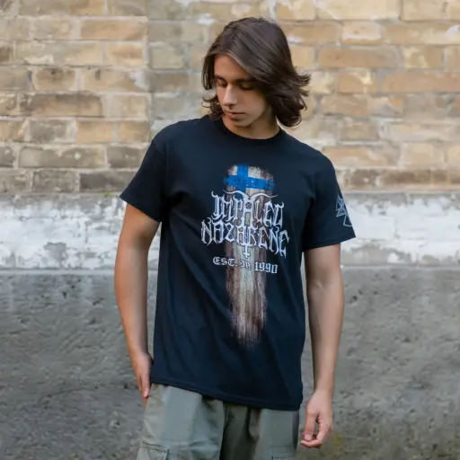 [11546] Футболка Impaled Nazarene - Suomi Finland Perkele 2015 чорна