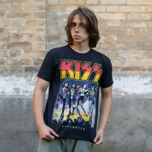 [10210] Футболка Kiss - Destroyer чорна
