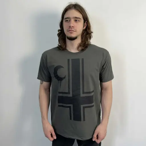 [10253] Футболка Leviathan - Howl Mockery At The Cross сіра