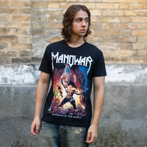 [11604] Футболка Manowar - Warriors Of The World чорна
