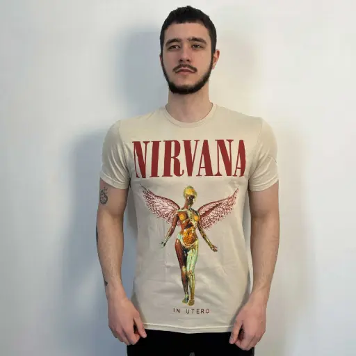 [11275] Футболка Nirvana - In Utero бежева