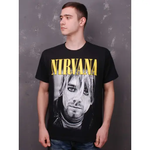 [10431] Футболка Nirvana Kurt Cobain чорна