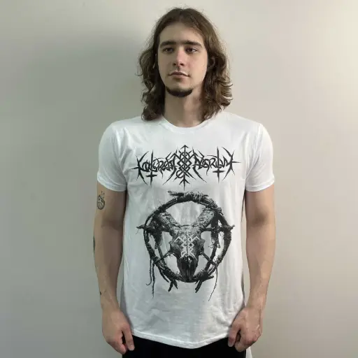 [10453] Футболка Nokturnal Mortum - No Apologies. No Remorse. No Regrets. біла