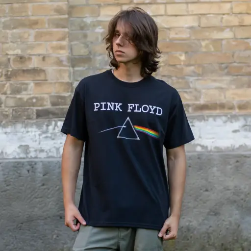 [11679] Футболка Pink Floyd - The Dark Side Of The Moon призма чорна