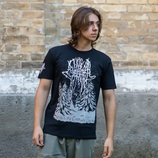 [11697] Футболка Severoth - Колискову співала зима (Winter Sang Her Lullaby) чорна