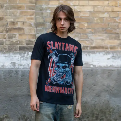 [10644] Футболка Slayer - Slaytanic Wehrmacht чорна