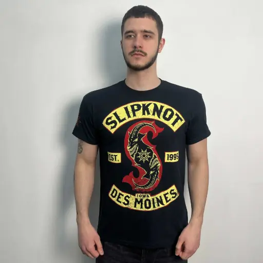 [11716] Футболка Slipknot - Iowa Des Moines 1995 чорна