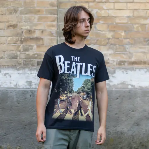[11153] Футболка The Beatles - Abbey Road чорна