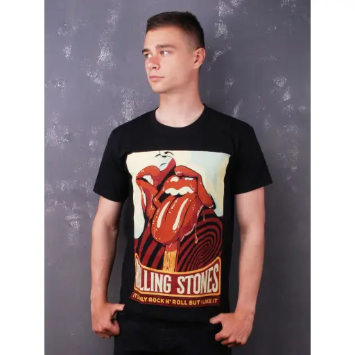 [10703] Футболка The Rolling Stones - It's Only Rock 'N Roll But I Like It чорна