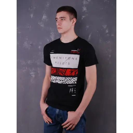 [11752] Футболка Twenty One Pilots - Clique чорна