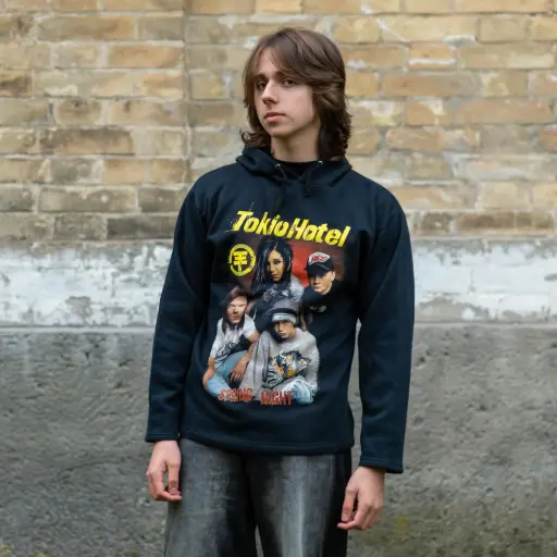 [11879] Худі Tokio Hotel чорне